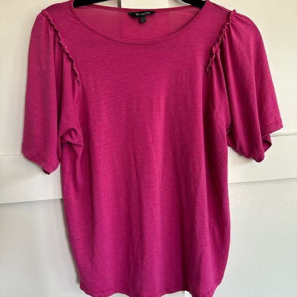 Massimo Dutti Women’s Pink Blouse Short Sleeve - Picture 1 of 5